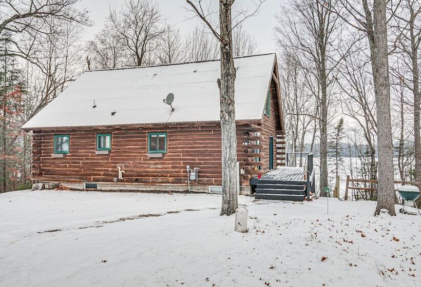 Rhinelander Waterfront Cabin W/ Deck & Fire Pit!