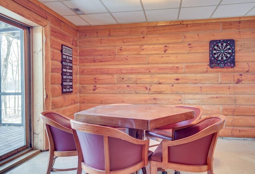 Rhinelander Waterfront Cabin W/ Deck & Fire Pit!