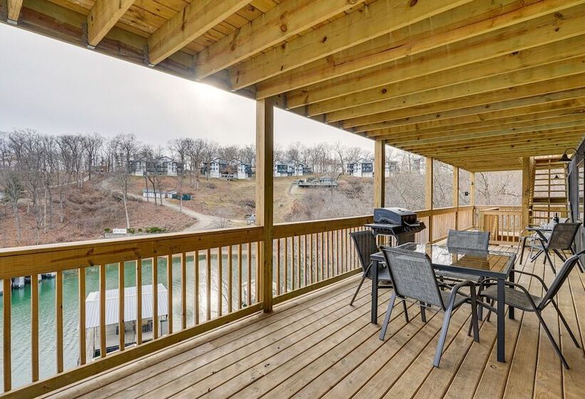 Boat Dock: Waterfront Lake Of The Ozarks Home