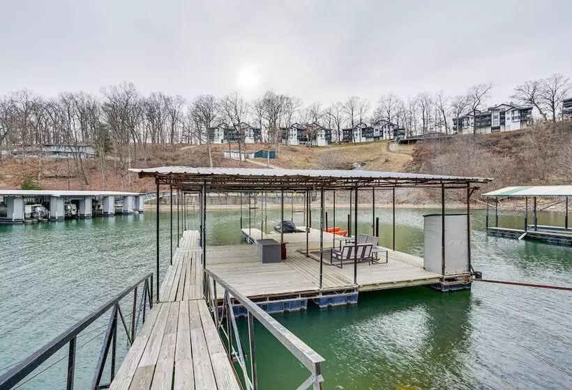 Boat Dock: Waterfront Lake Of The Ozarks Home