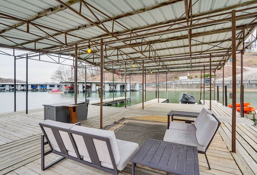 Boat Dock: Waterfront Lake Of The Ozarks Home