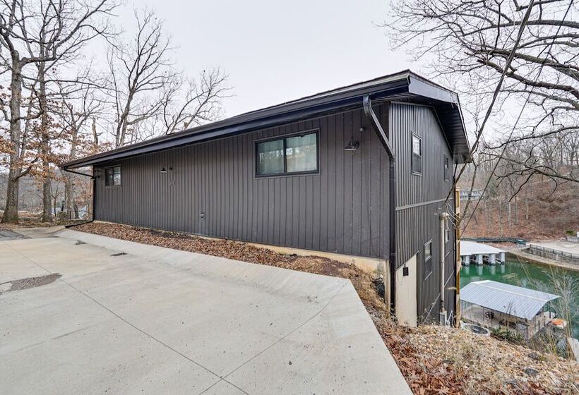 Boat Dock: Waterfront Lake Of The Ozarks Home