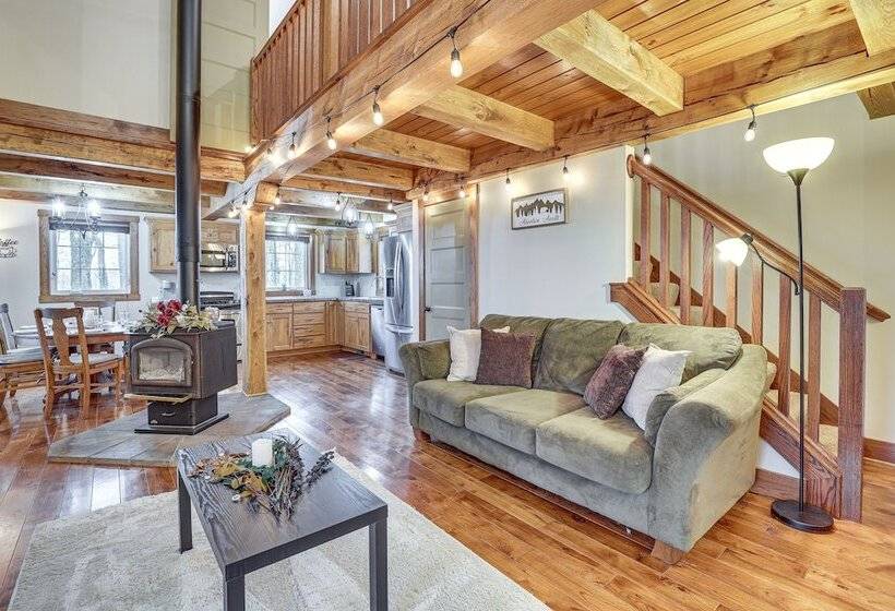 Happy Haven Hill  Cabin W/ Patio & Fire Pit!