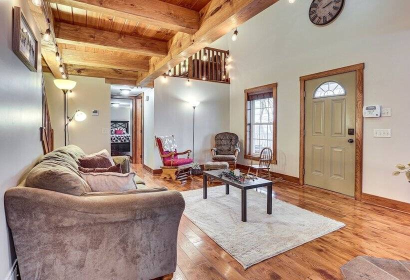 Happy Haven Hill  Cabin W/ Patio & Fire Pit!