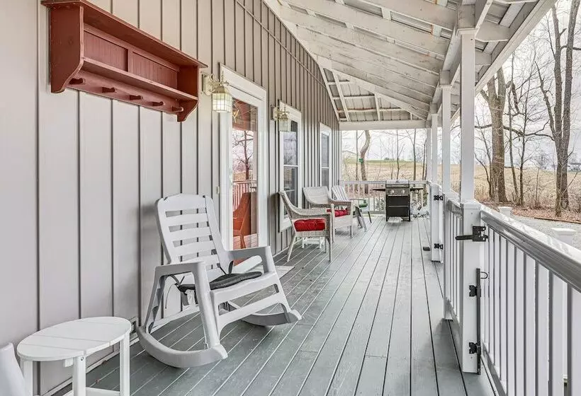 Happy Haven Hill  Cabin W/ Patio & Fire Pit!