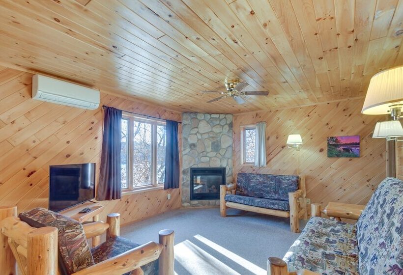 Fire Pit + Lake Access: Scenic Park Rapids Cabin