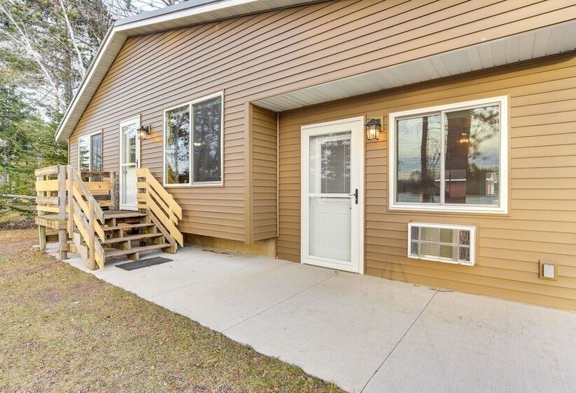 Pet Friendly Couderay Cabin W/ Boat Dock + Grill!