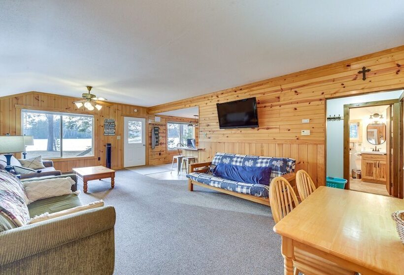 Pet Friendly Couderay Cabin W/ Boat Dock + Grill!