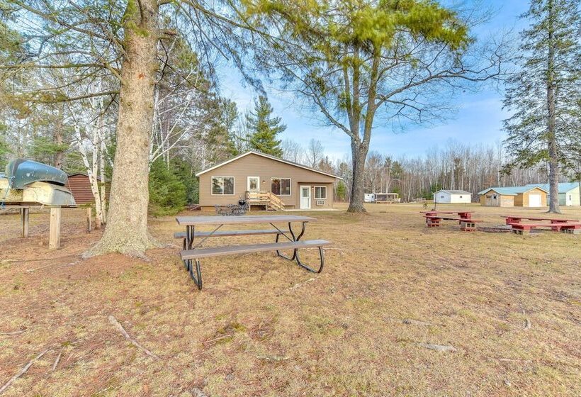 Pet Friendly Couderay Cabin W/ Boat Dock + Grill!