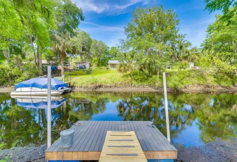Riverfront Inglis Duplex W/ Shared Dock & Fire Pit