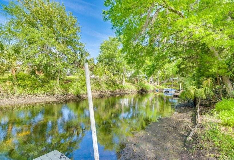 Riverfront Inglis Duplex W/ Shared Dock & Fire Pit