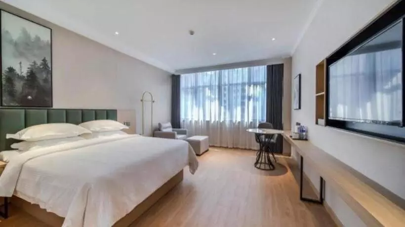 Hotelli Greentree Inn Chizhou Pingtian Lake Qingfeng Avenue Business