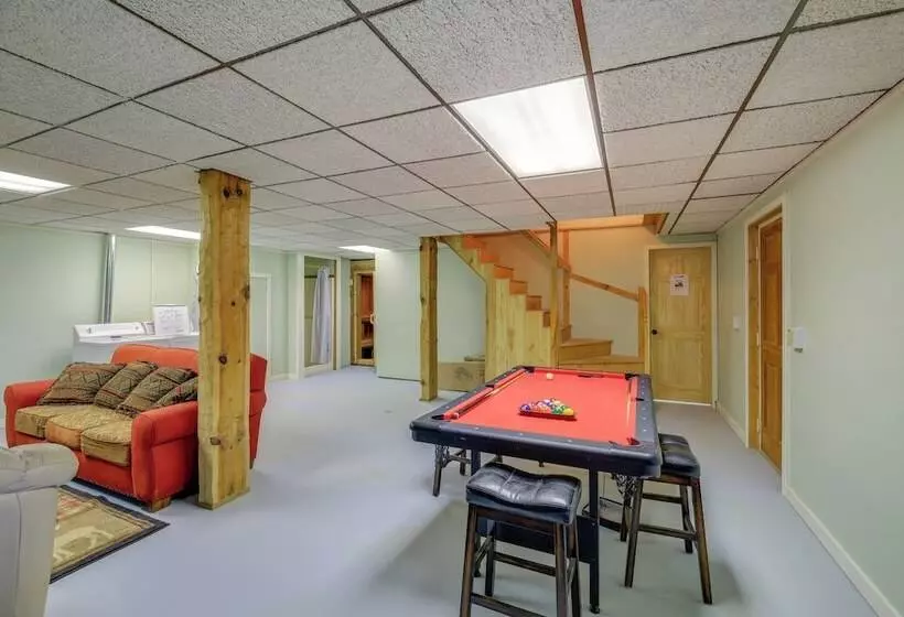 Ashe County Log Cabin: Mountain View Deck, Sauna