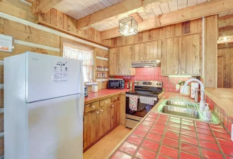 Ashe County Log Cabin: Mountain View Deck, Sauna