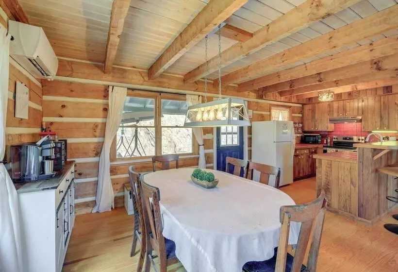 Ashe County Log Cabin: Mountain View Deck, Sauna