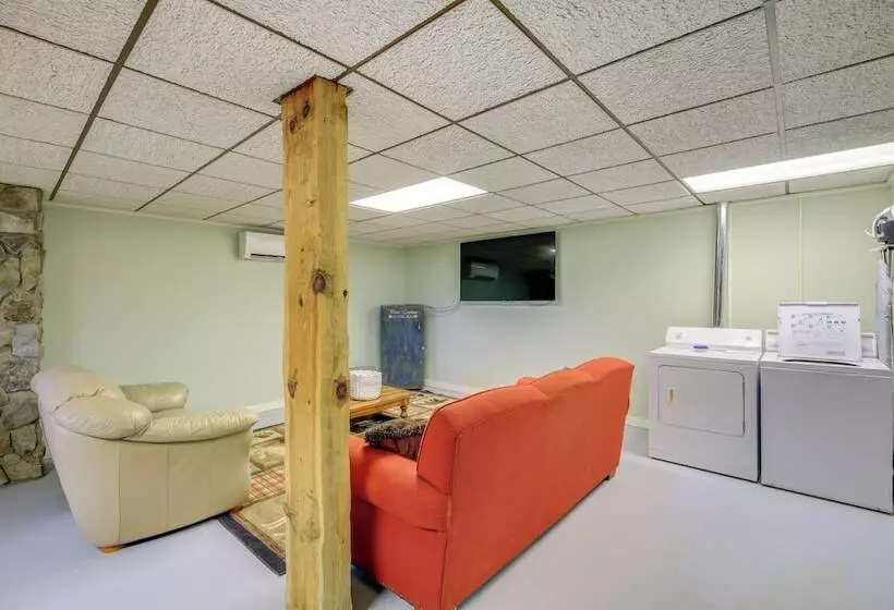 Ashe County Log Cabin: Mountain View Deck, Sauna