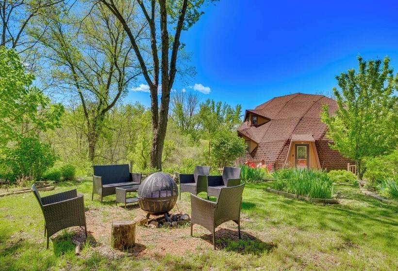 Geodesic Dome House: 18 Acres On Baraboo River!