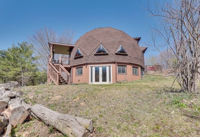Geodesic Dome House: 18 Acres On Baraboo River!