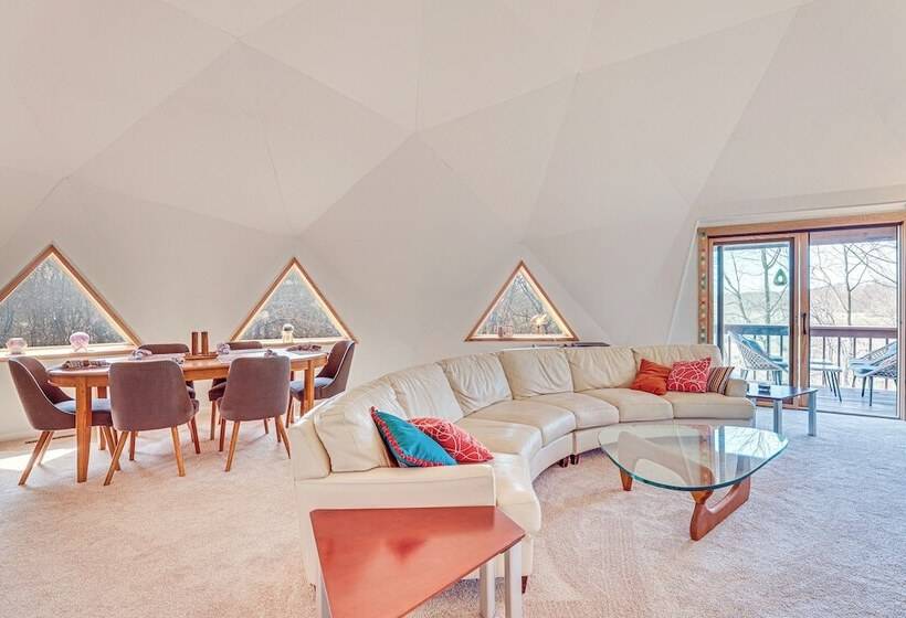 Geodesic Dome House: 18 Acres On Baraboo River!