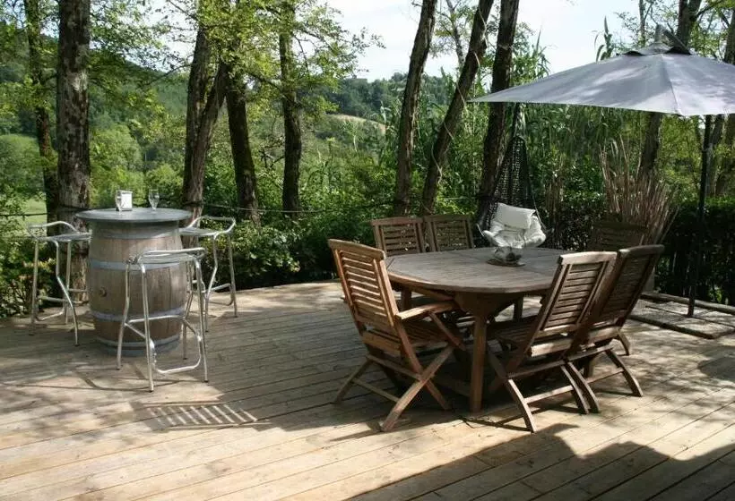 Aamiaismajoitus (B&B) Cocon De Verdure Avec Piscine Chambre Lit King Size 2m