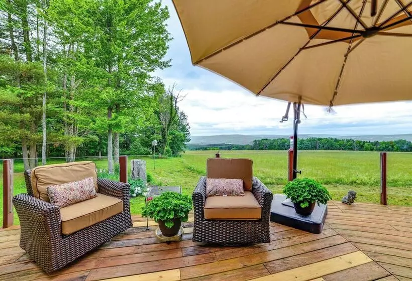 Secluded Oxford Cabin On 75 Acres: Sunset Views!