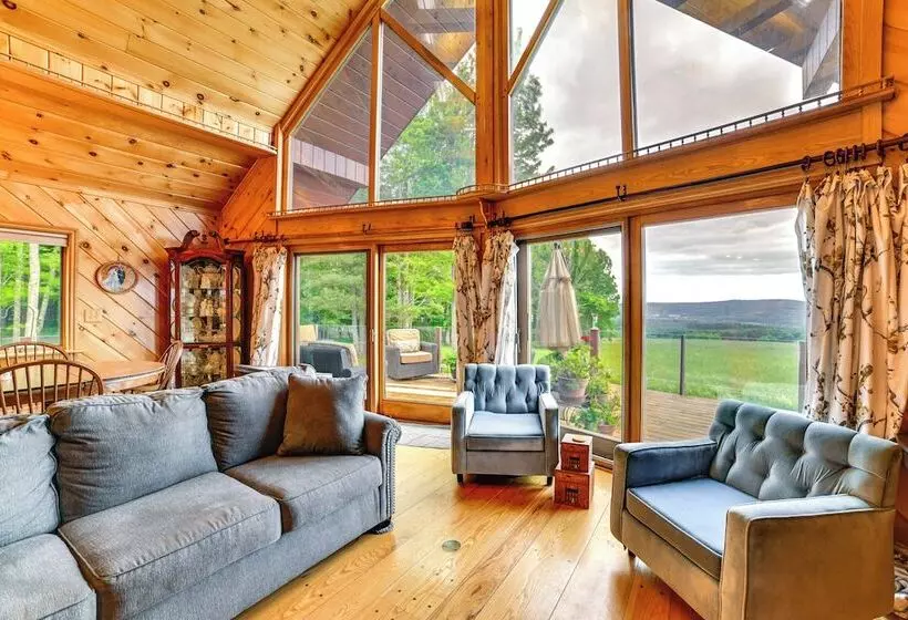 Secluded Oxford Cabin On 75 Acres: Sunset Views!