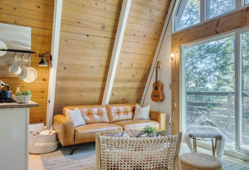 2 Decks W/ Lake Glimpse Views Modern Luxe Cabin A Frame Retreat By Avantstay