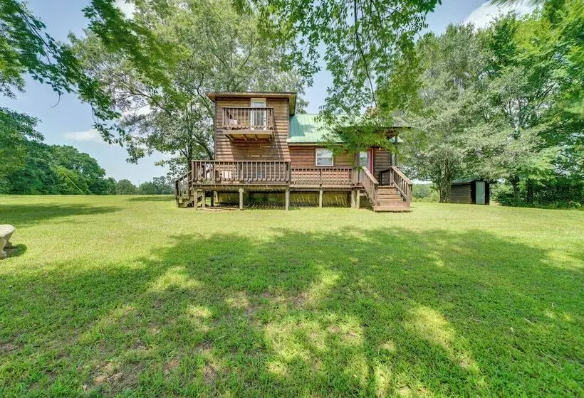Picturesque Oklahoma Cabin On 80 Acres W/ Views!