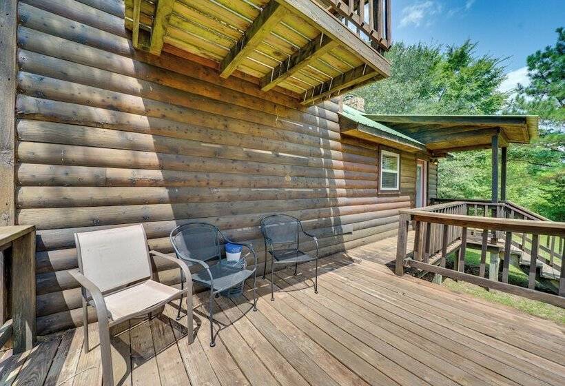 Picturesque Oklahoma Cabin On 80 Acres W/ Views!