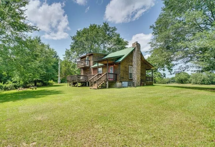 Picturesque Oklahoma Cabin On 80 Acres W/ Views!