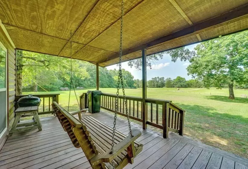 Picturesque Oklahoma Cabin On 80 Acres W/ Views!