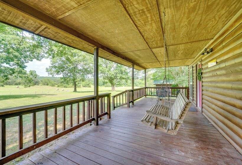 Picturesque Oklahoma Cabin On 80 Acres W/ Views!