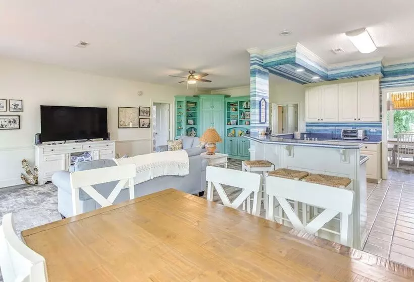 Walk To Marina: Pet Friendly Little River Home!