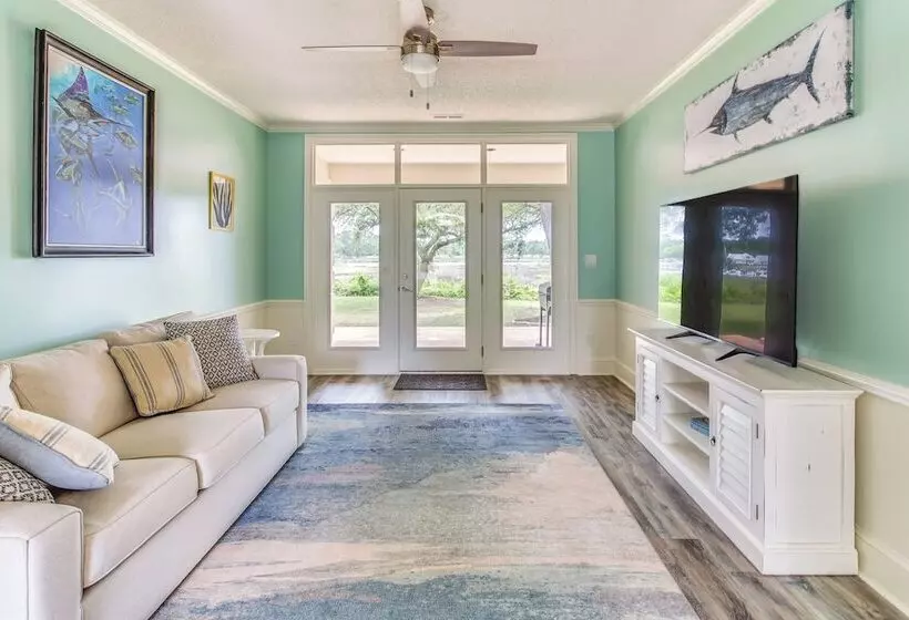 Walk To Marina: Pet Friendly Little River Home!