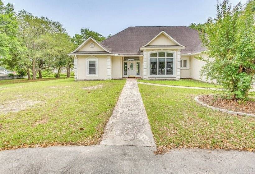 Walk To Marina: Pet Friendly Little River Home!