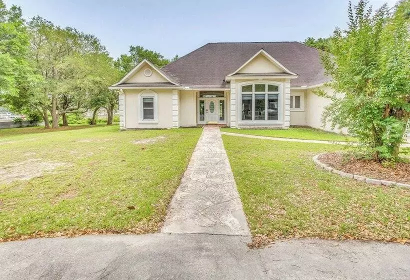 Walk To Marina: Pet Friendly Little River Home!