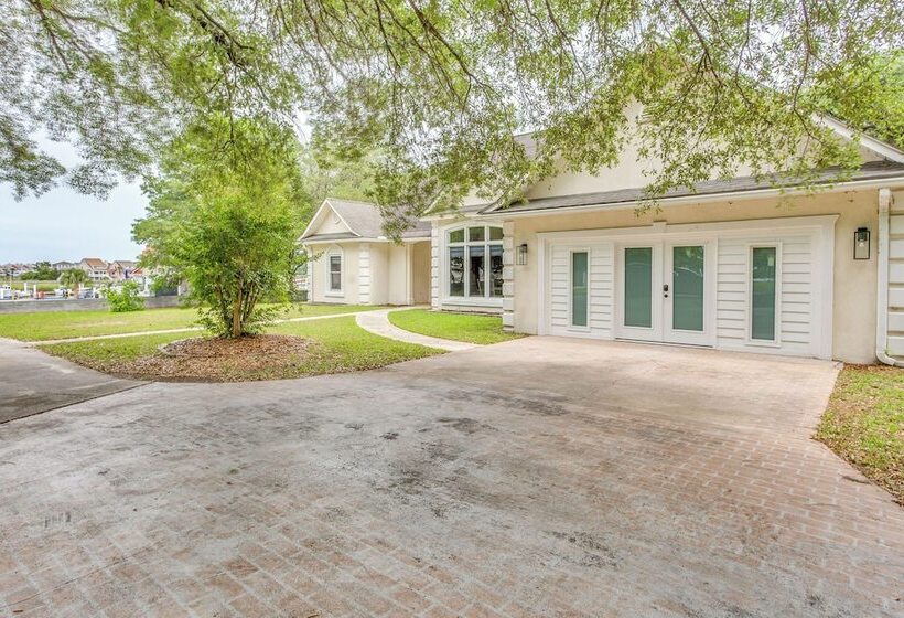 Walk To Marina: Pet Friendly Little River Home!