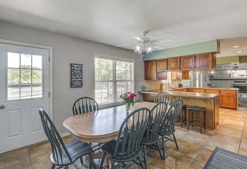 Waterfront Kansas Home W/ Private Fire Pit!