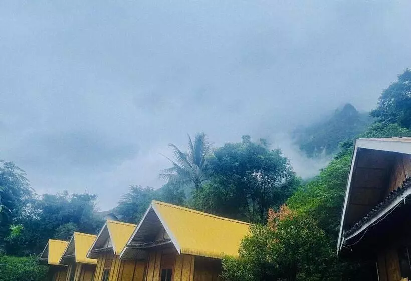 ベッドアンドブレックファースト Nong Khiaw Ing Ing Mountain View