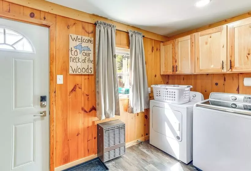 All Season Seney Home W/ Private Yard & Fire Pit!