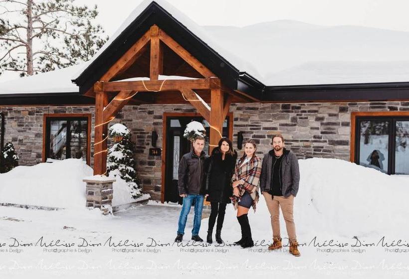 민박 Gîte Du Haut Des Arbres