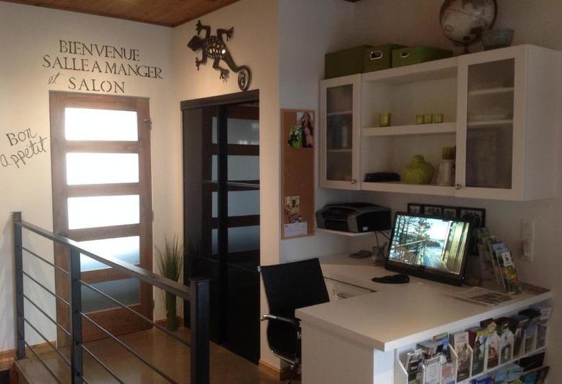 민박 Gîte Du Haut Des Arbres