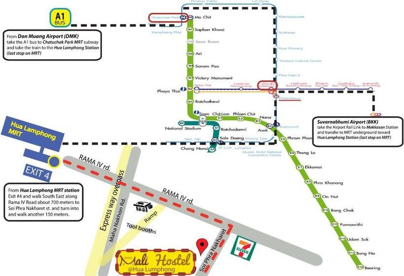 Home Mali Hostel At Hua Lumpong