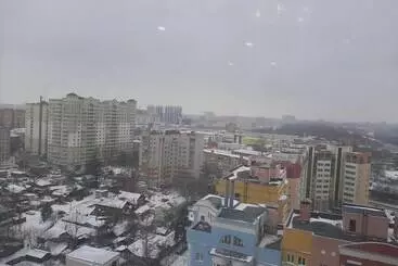 آپارتمان‌های توریست‌ها Apartment Centre 2 Bedroom On Vokzalnaya 55b
