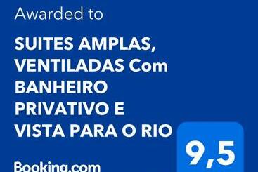 تختخواب و صبحانه Suites Amplas, Ventiladas Com Banheiro Privativo E Vista Para O Rio