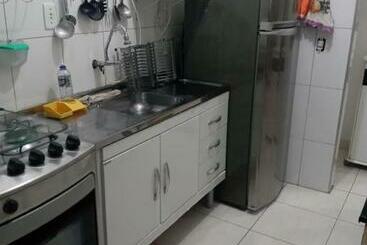 ツーリストアパートメント Praia Grande Boqueirão Cassiana