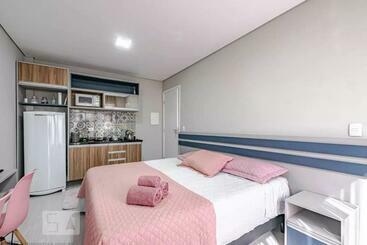 Turist apartmanları 3 Studio Lindamente Decorado! Ideal Para Casal!!!