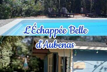 דירות לתיירים Chalet Le Petit Olivier Gîtes Appart  Hôtel L échappée Belle D Aubenas Logement 2 Sur 3