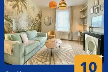 Turist apartmanları Appartements Chaleureux 15 Min à Pied De La Gare