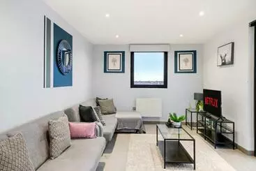 ツーリストアパートメント Stunning Chelmsford Penthouse With Balcony